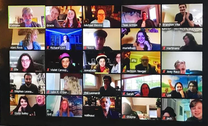 Screenshot of Zoom meeting with YPW participants